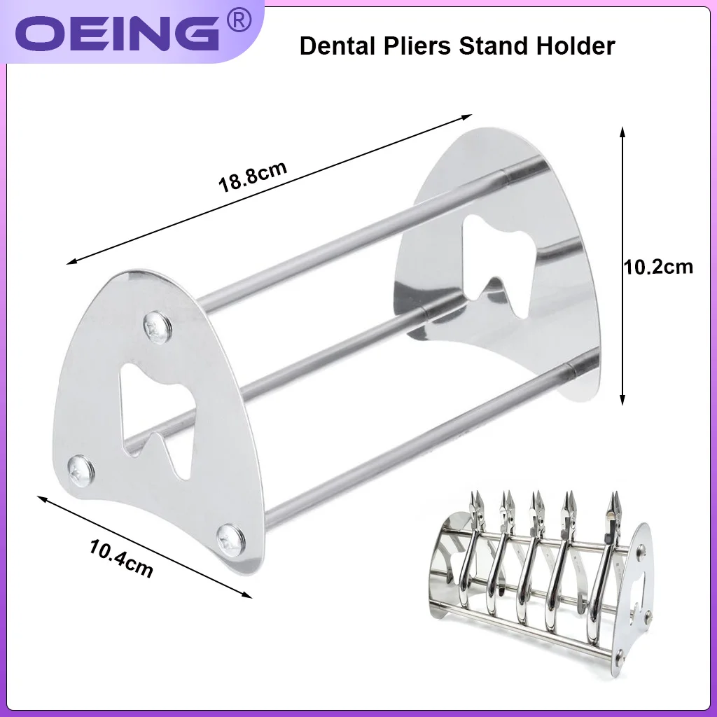 OEING 1Pc Stainless Stee Dental Pliers Placement Rack Tooth Extraction Tongs Forceps Stand  Odontologia Mechanic Tools Holder