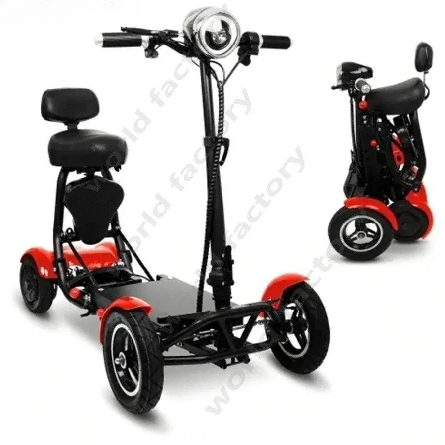 36V 500W Dual Motor Powerful Electric Scooter For Seniors Disabled 10 Inch Folding Electric Mobility Scooter Protable 4 Wheel