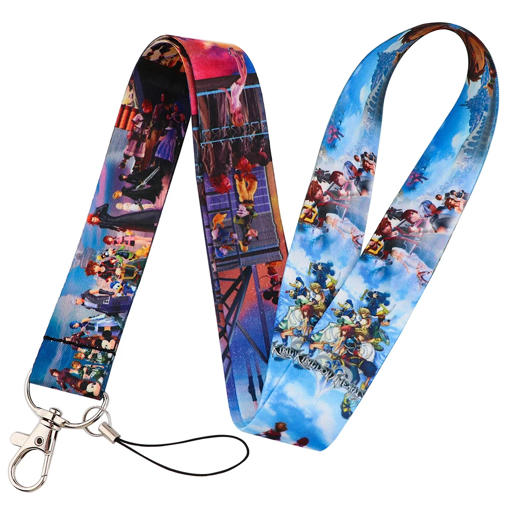 YQ522 Game Lanyard Neck Strap Keys Holder ID Badge Holder Keychain Cord Hang Rope Lariat Pendant Key Rings