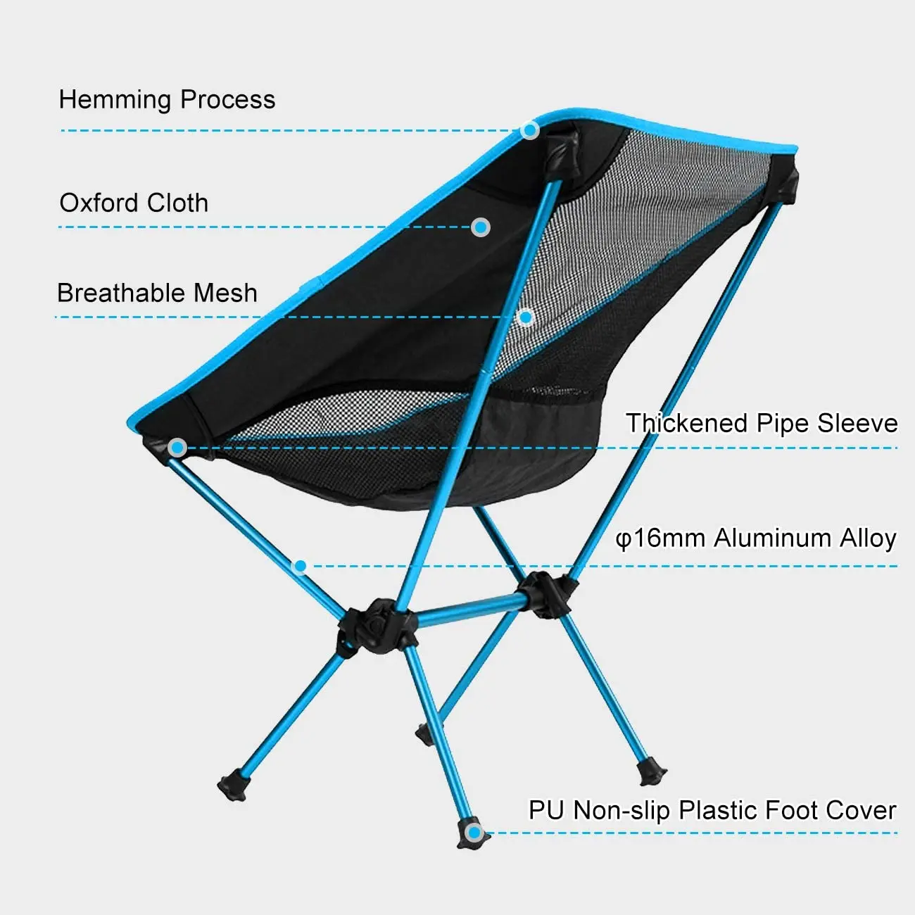 Silla plegable de viaje ultraligera de alta calidad para exteriores, silla portátil para acampar, playa, senderismo, Picnic, herramientas de pesca