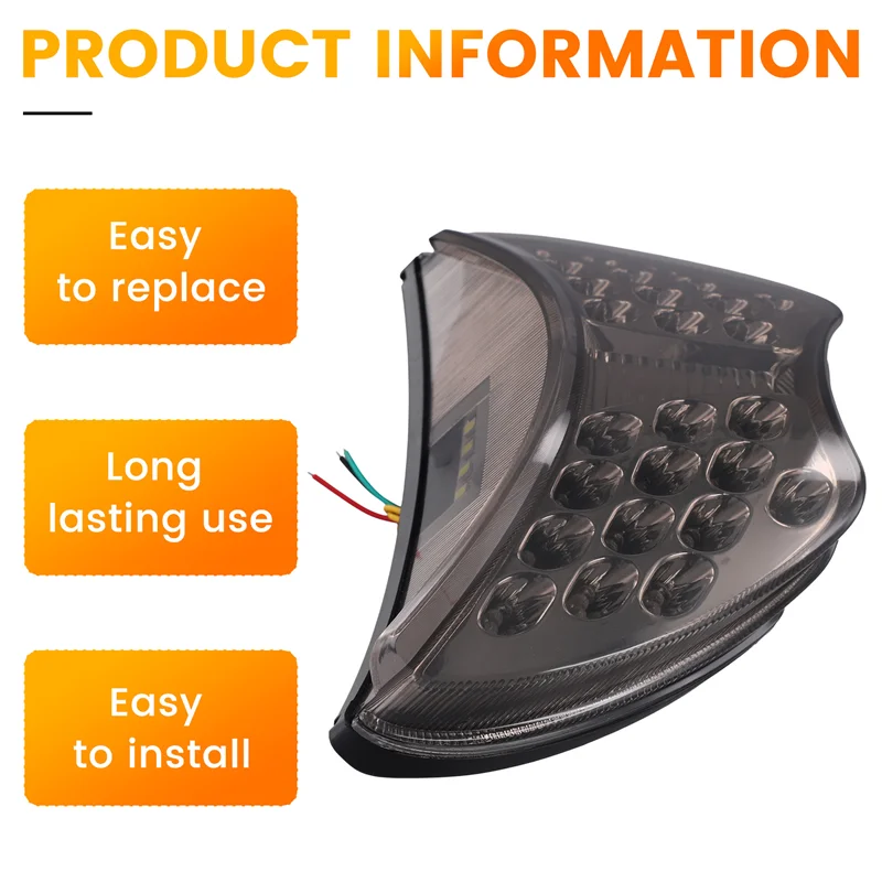 

Motorcycle Rear Tail Light Turn Indicato For Honda CBR 600 CBR600 F4 1999 2000 F4I 2004 2005 2006