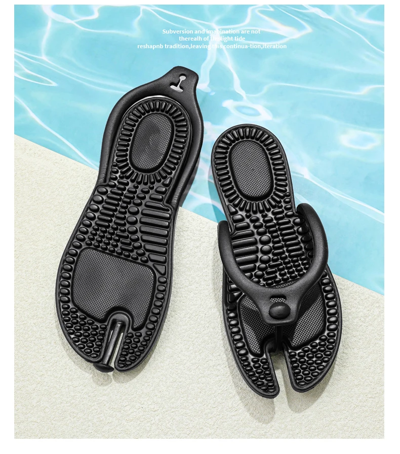 Heißer Verkauf Outdoor Reise Klapp Massage Hausschuhe Hotel Hausschuhe Neue männer Plattform Flip-Flops Badezimmer Hause Frauen Nicht-slip Rutsche – Detail 18
