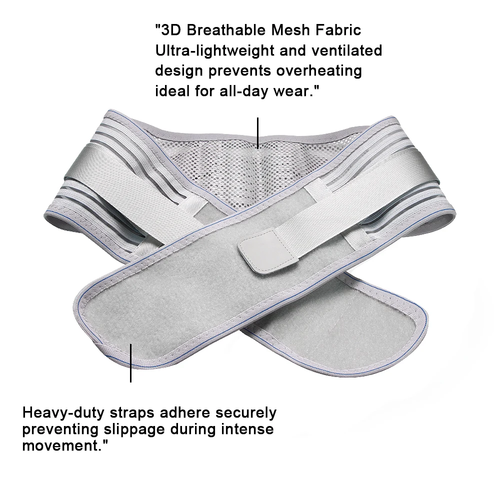 1PCS Back Brace For Lower Back Pain Relief - Adjustable Lumbar Support Belt For Workouts, Sciatica, Herniated Disc, Heavy Liftin
