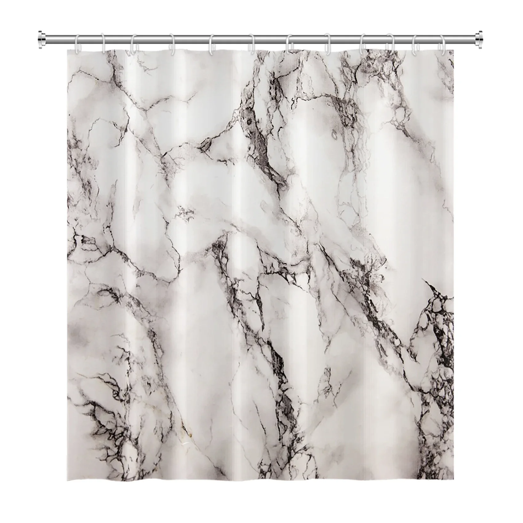 Marble Pattern Texture Abstract Gradient Shower Curtain Luxury Bathroom Decor Home Bath Curtains Waterproof with Hooks Curtains