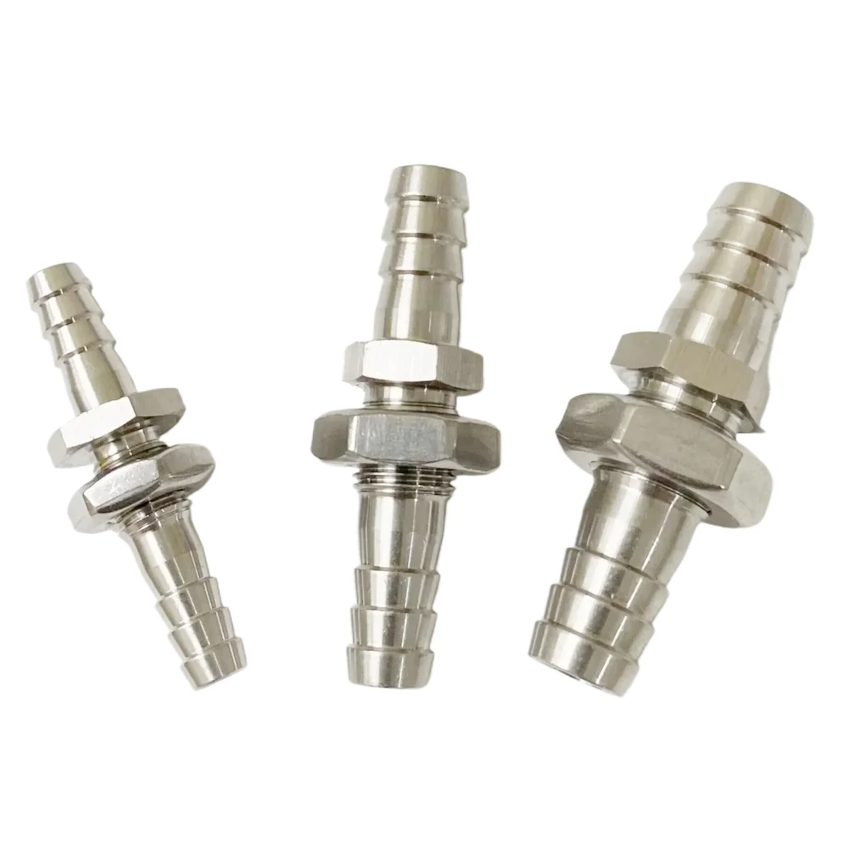 3/4/6/8/10/12/14/16/19/20/25/32mm Hose Barb Hosetail Bulkhead Equal Reducer 304 Stainless Steel Pipe Fitting Connector Water Gas
