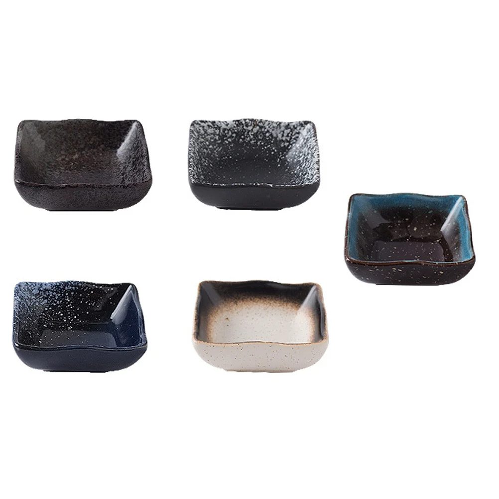 

5 шт. тарелка для суши в японском стиле, керамический поднос для закусок, блюдо для вечеринки, еды, блюдо для соуса сашими, ресторанная тарелка для суши