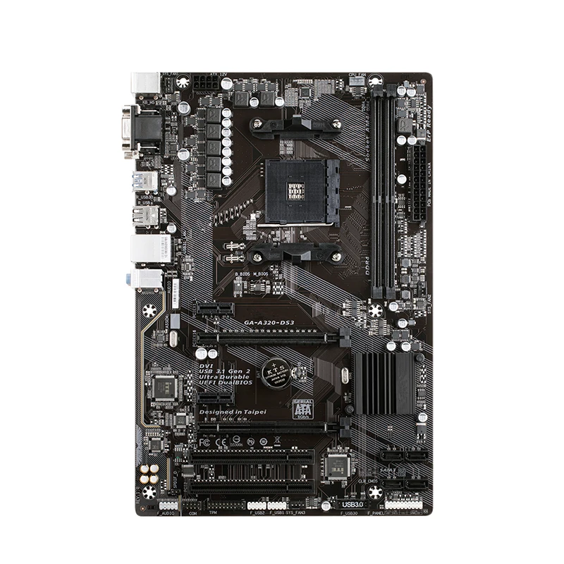 Utilisé LGA 1151 Pour Intel A320 GA-A320-DS3 A320-DS3 Ordinateur USB3.0 SATA3 Carte Mère DDR4 32G Bureau Carte Mère