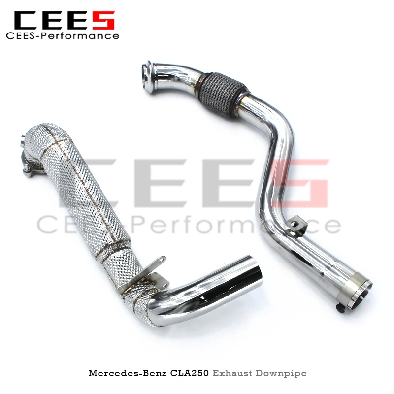 CEES Downpipe for Mercedes-Benz CLA250 2.0T 2014-2021 Exhaust Pipe Stainless Steel Pipes High Performance Exhaust Downpipe