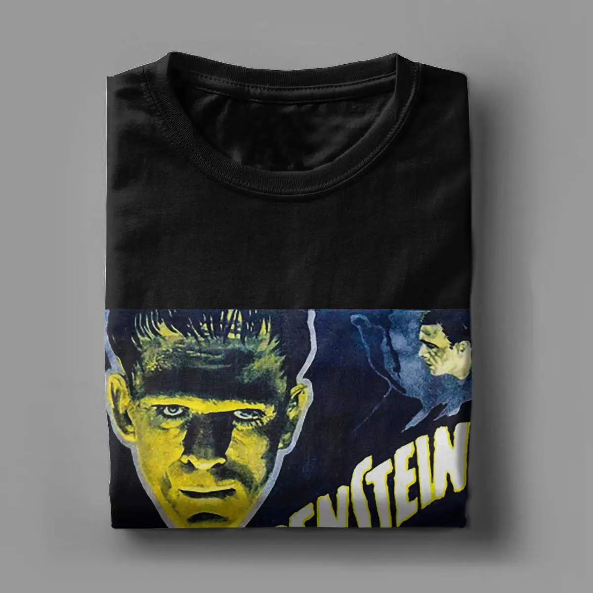 Frankenstein Horror Movie T Shirts Men Women 100% Cotton Funny T-Shirt Crewneck Ghoulish Tee Shirt Short Sleeve Tops Printed