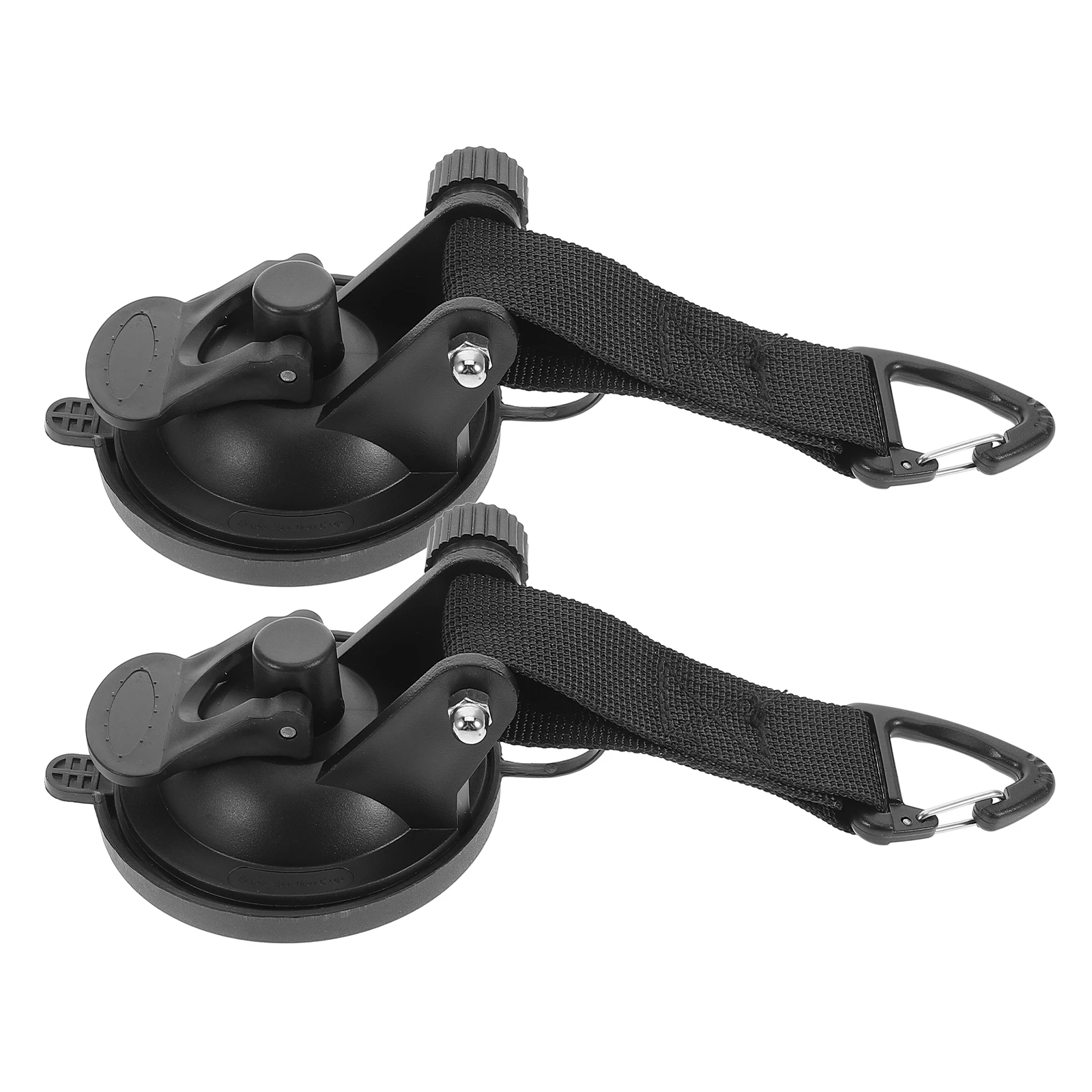 

2pcs Camping Tent Suction Cups Heavy Duty Tie Downs Hooks for Car Canopy Awning Outdoor Accessories Black Color Foldable Storage