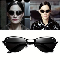 2024 Fashion Cool The Matrix Neo Style Polarized Sunglasses Ultralight Rimless Men Driving Brand Design Sun Glasses Ocul