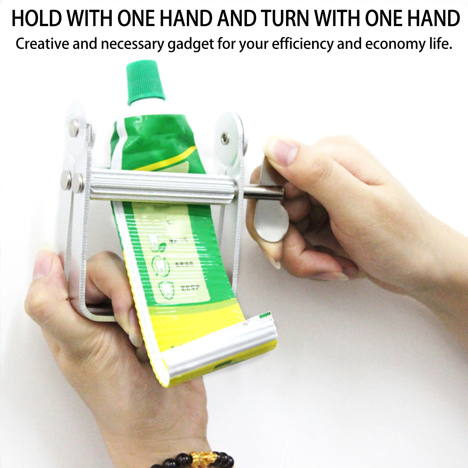 

Extruder Squeeze Toothpaste Squeezer Tool for Kids Pusher Hair Color Tube Metal