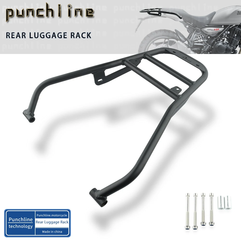 

Подходит для Royal Enfield Guerrilla 450 2024-2025, багажник, задняя стойка, верхняя коробка, чехол, переноска для чемодана