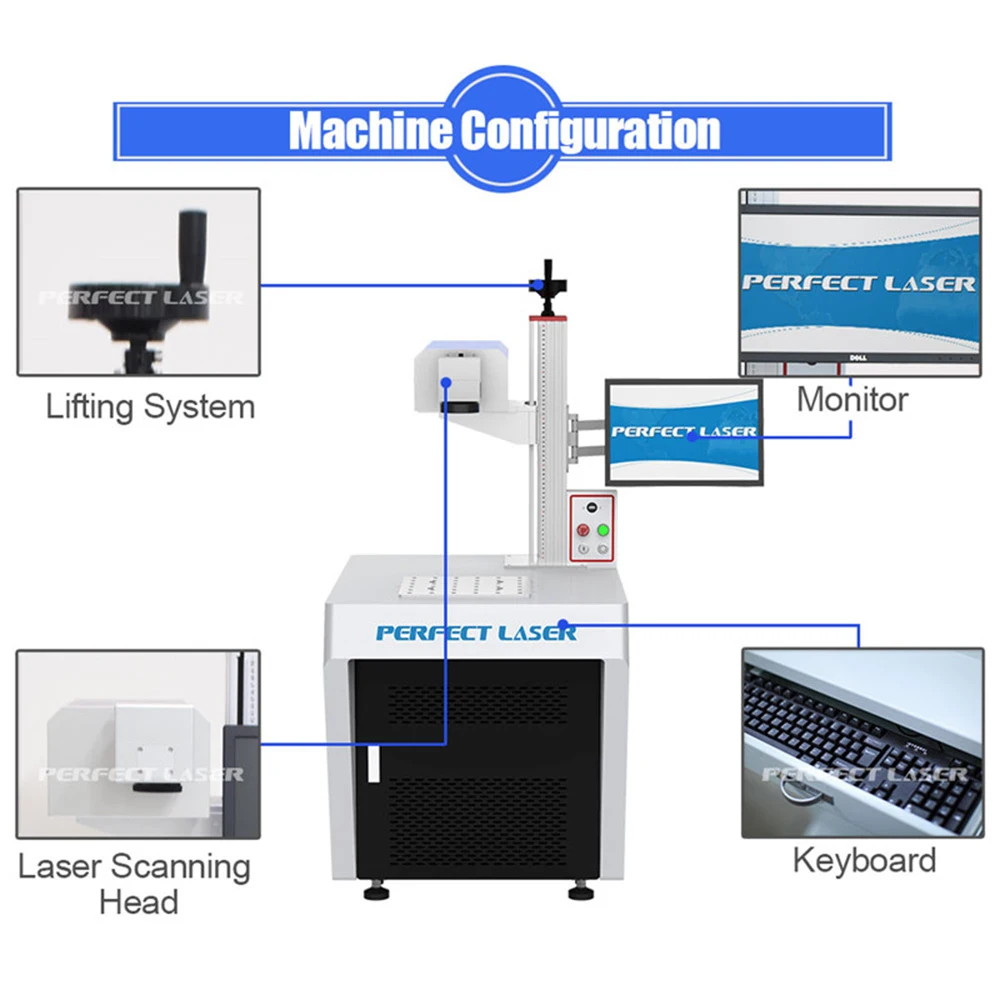 Co2 Laser Engraving Marker Machine Stretch Mark Auto Dynamic Marking Machine for Glass Bottles Cloth Plastic Paper Wood