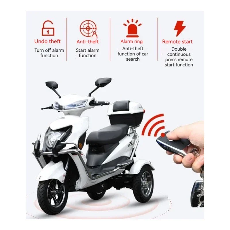 Three-wheeled electric motorcycle 800W-1000W high-speed electric motorcycle adult electric three-wheeled scooter