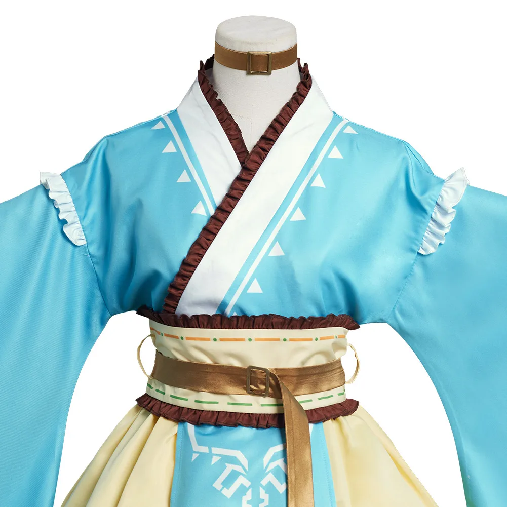 Link Cosplay Costume pour femmes japonaises, Breath of the Interface Net, Lolita Kimono fur s, Halloween Carnival Outfits