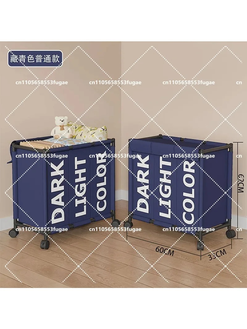 Foldable Rolling Laundry Basket with Lid, Mobile Clothes Sorter on Wheels, Compact Dirty Clothes Hamper