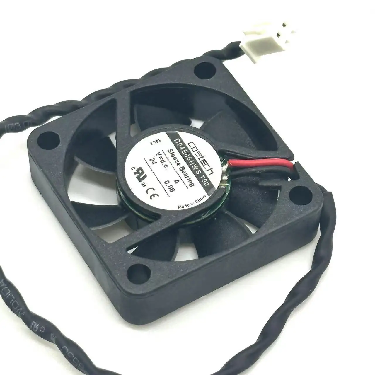 COSTECH D04E05HWS T00 DC 24V 0.09A 40x40x10mm 2-Wire Server Cooling Fan