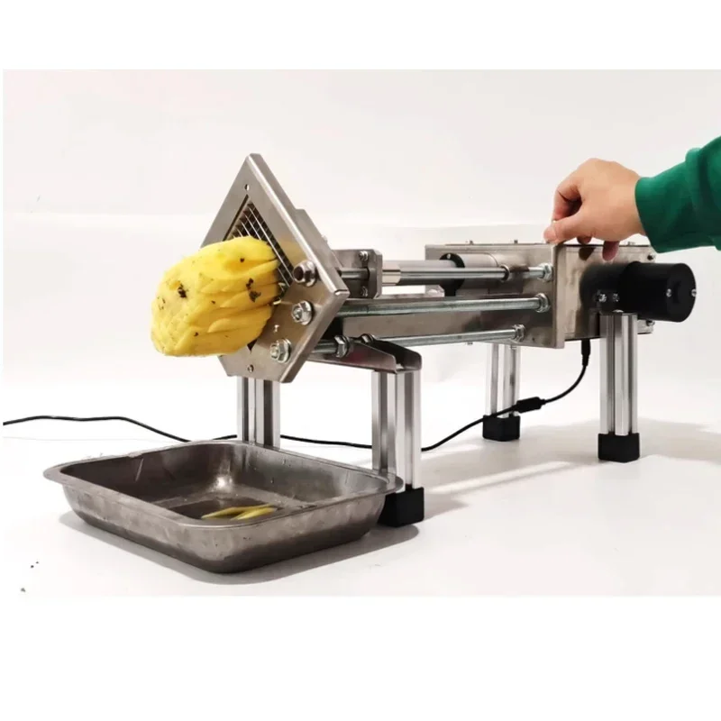 8mm 10mm 12mm 15mm Vegetable Cutting Machine Electric Potato Chips Cutter 110V 220V
