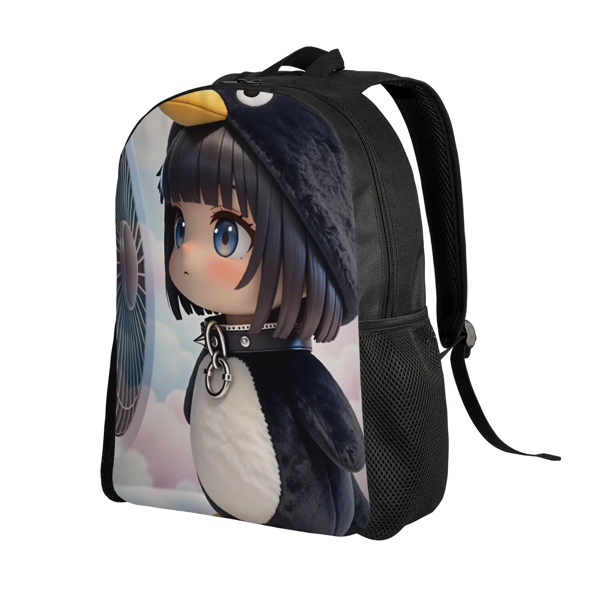 Gugu Gaga Penguin  Backpack  Outdoor Style Backpacks Girl Design Print High School Bags Fashion Rucksack
