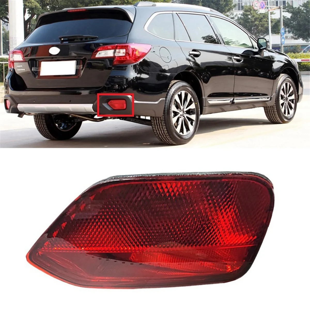 Car Rear Bar Light Rear Anti-Tailgating Light Bumper Light for 2015-2018 84913AL130DP 84913AL150DP