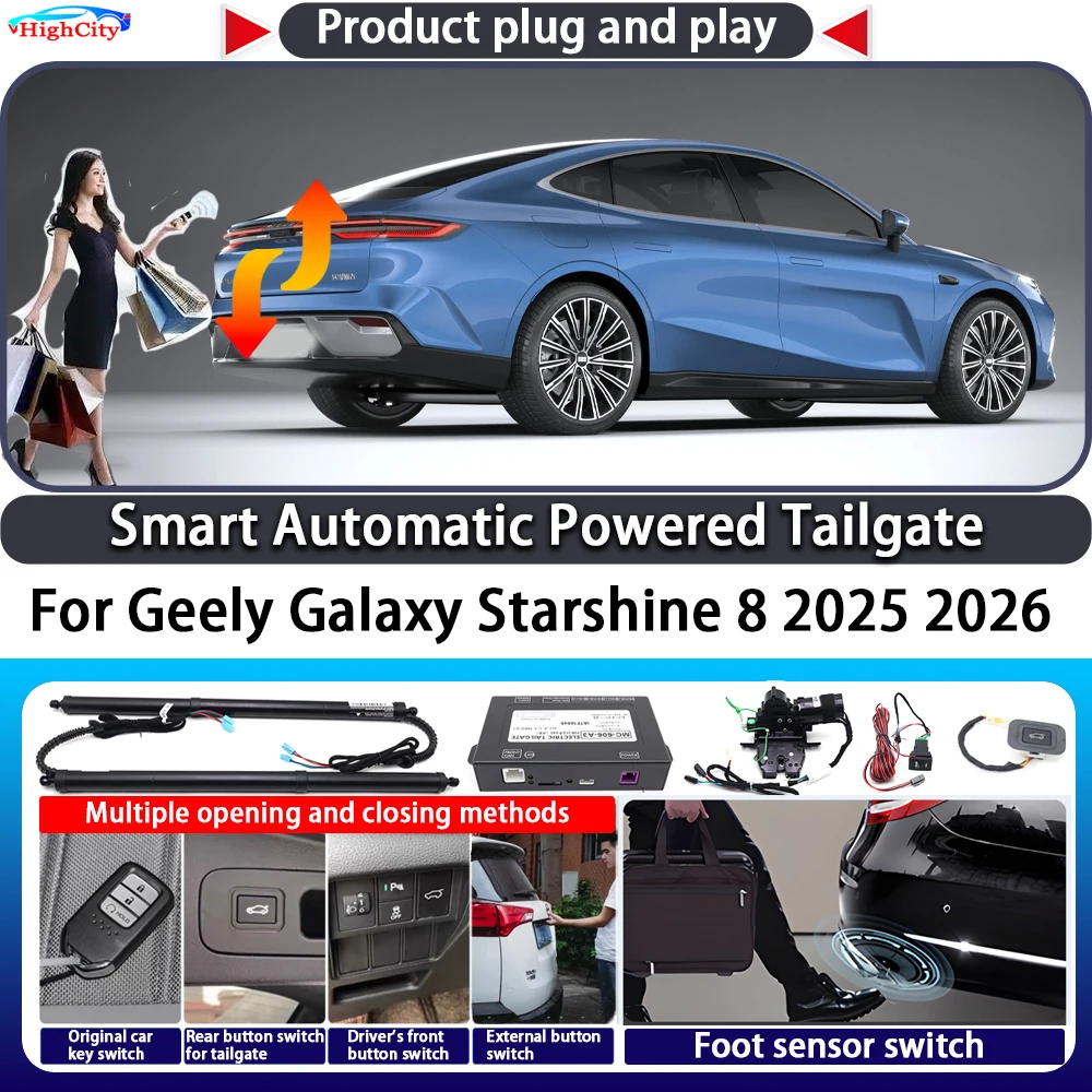 For Geely Galaxy Starshine 8 2025 2026 Smart Automatic Powered Tailgate Key Control Trunk Lift OEM Close Kit Power Tailgate