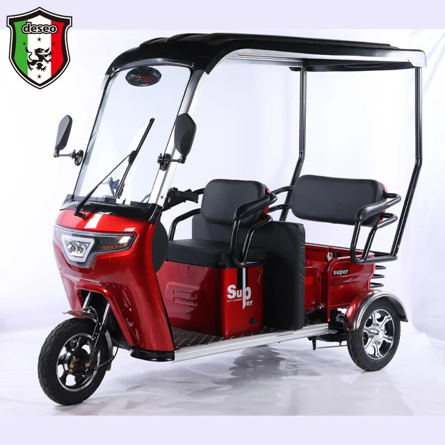 

Canopy Electric Tricycle Electric Vehicle Factory Customized Export 800W60V 72V Electric Tricycle for Adult Passengers