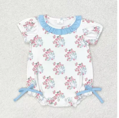 New Arrive Infant Girls Rompers Summer Flower Romper Toddler Girls Jumpsuit