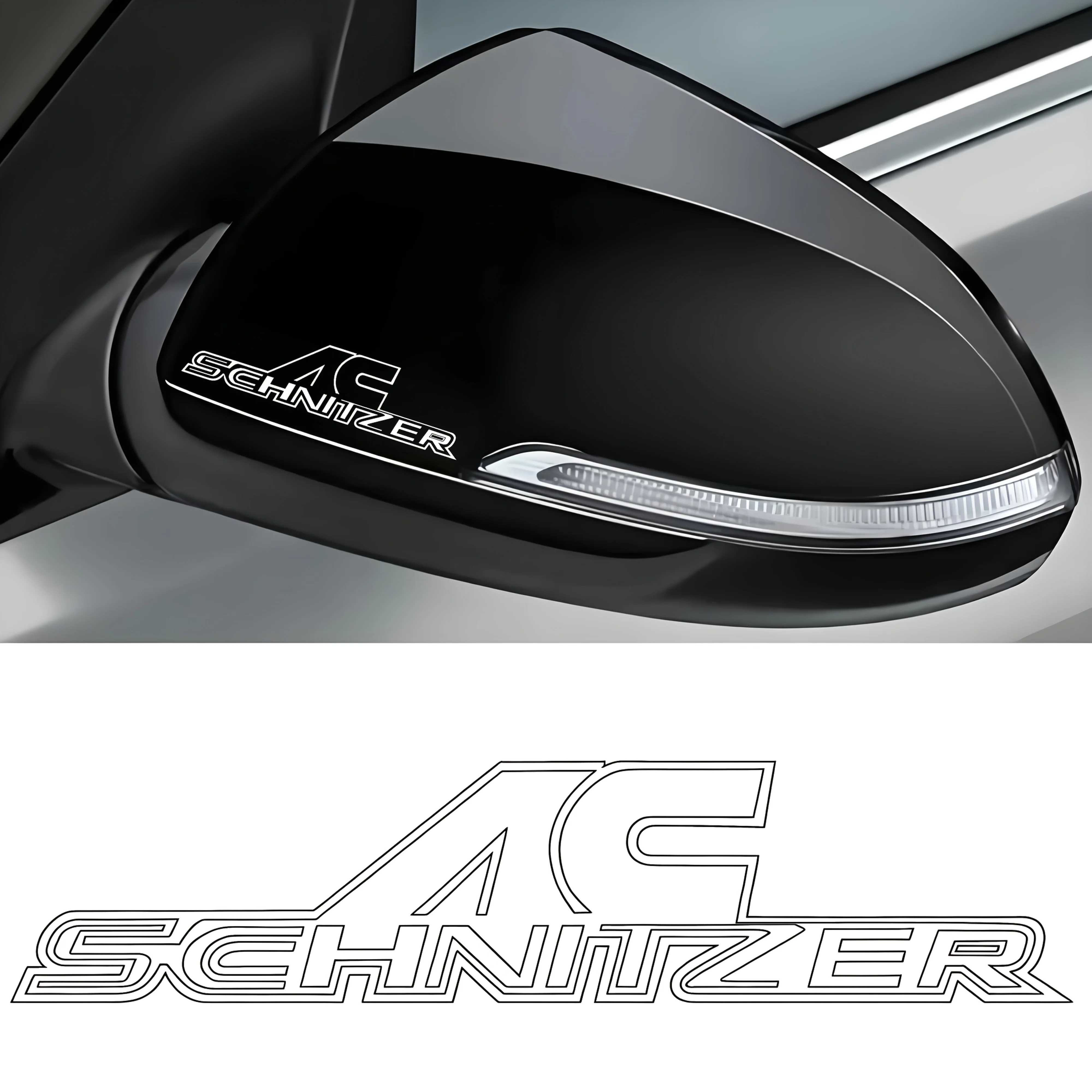 AliExpress NONE 2PCS/SET "AC Schnitzer Logo" Car Motorcycle Sticker Decal for Auto Bike Exterior Personalization and Tuning Enthusiasts