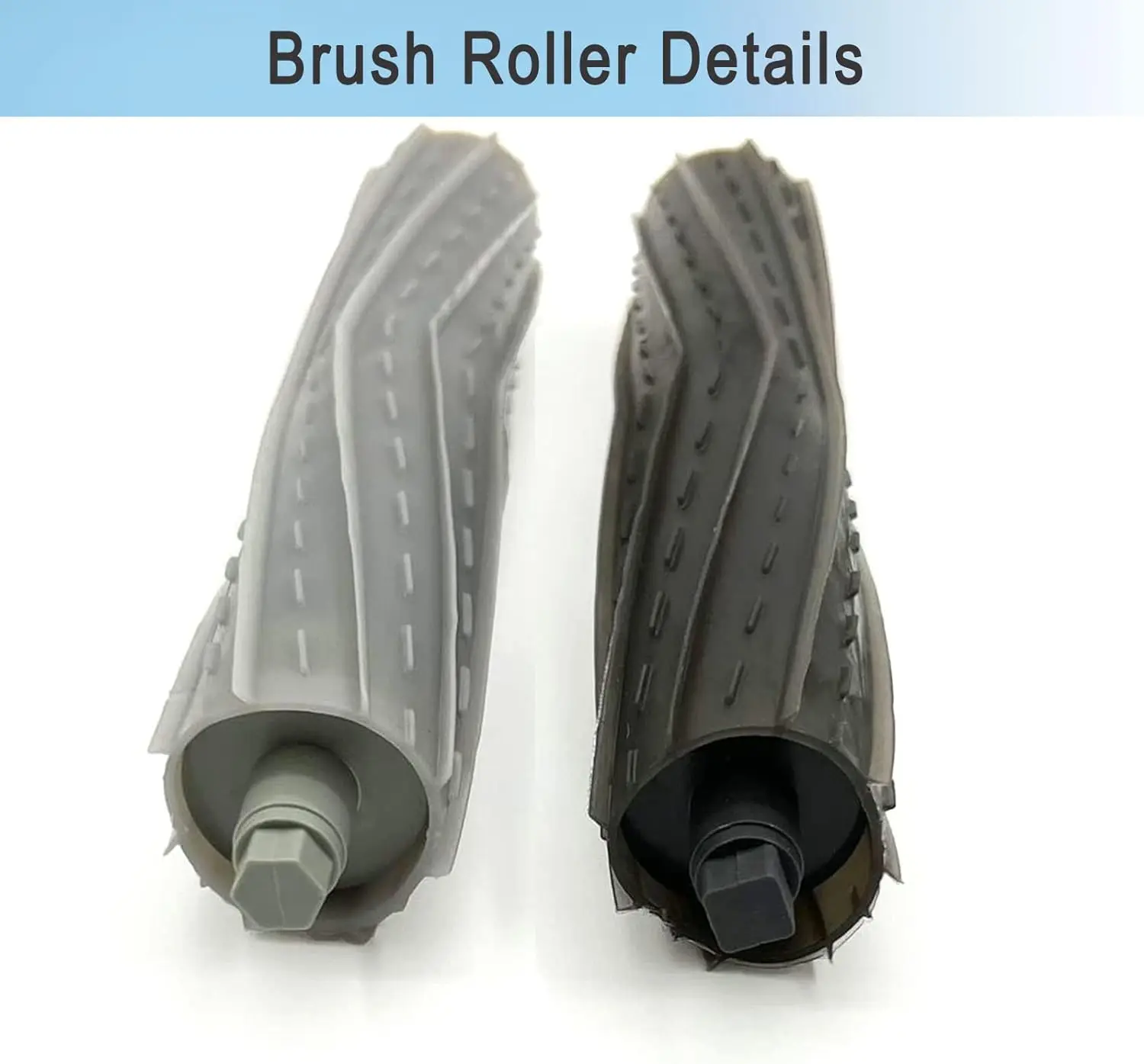 2 Sets Multi-Surface Rubber Brush Roller for iRobot Roomba 800 900 Series 805 860 870 871 880 890 960 961 964 980 981 Vacuum