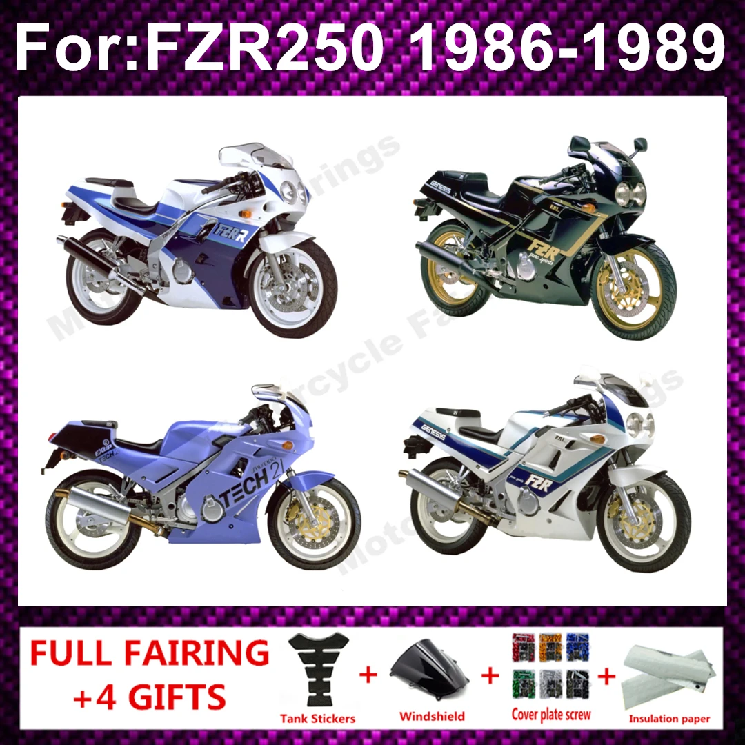 Fairing Panel Kit Fit For FZR250R FZR250 FZR 250 1986 1987 1988 1989 Accessories Complete Bodywork full fairings kits