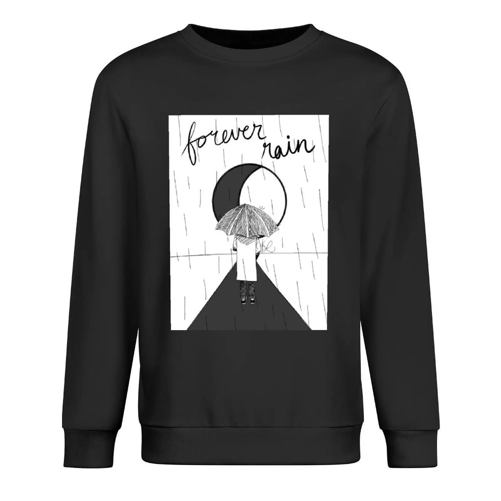

Forever Rain (white) Pullover autumn clothes blouse korean clothes sweatshirt men