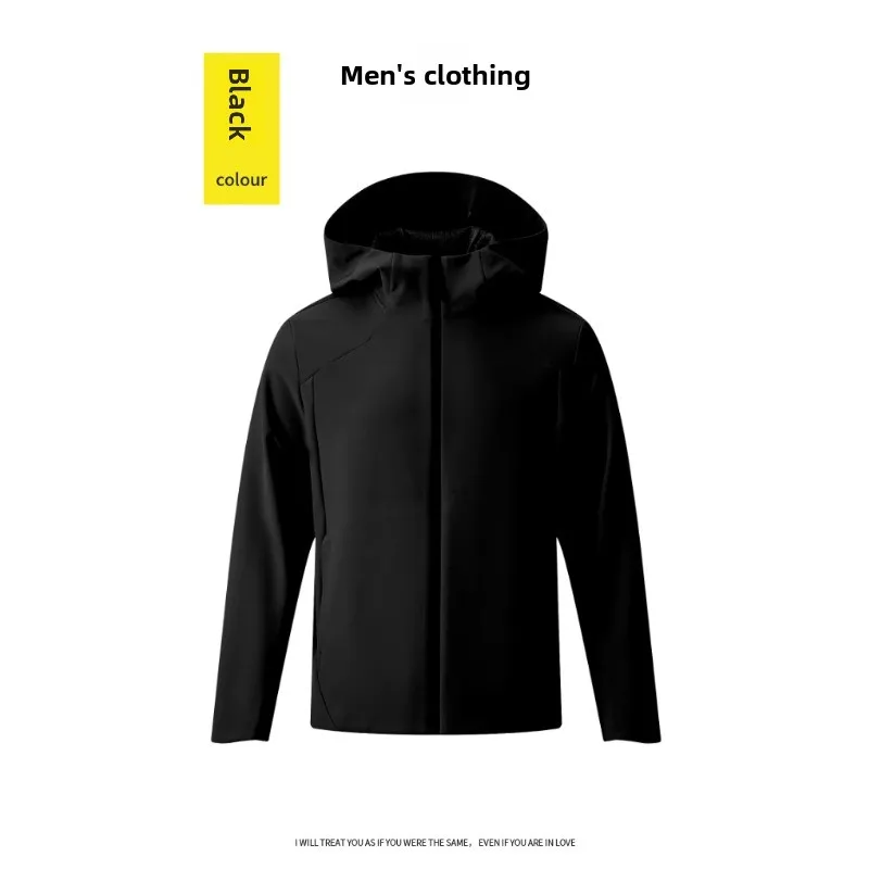 Man Spring Autumn Outdoor Mountaineering Camping Leisure Hooded Ferrari Jacket Fashionable Windproof Breathable Warm Couple Coat
