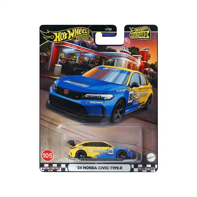 Original Mattel Matchbox Car Premium 1/64 Diecast Boys Toys Honda Civic Type-R Porsche Ford Thunderbird Pro Stock Vehicle Gift