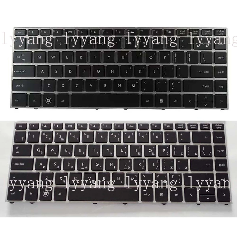 

f For HP ProBook 5330 5330m Laptop Keyboard English Russian Backlit Keyboard