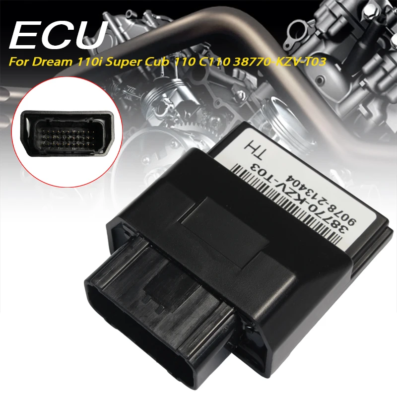 Motorcycle ECU ECM PGM-FI Module 38770-KZV-T03 for Dream 110i Super Cub 110 C110 Replacement