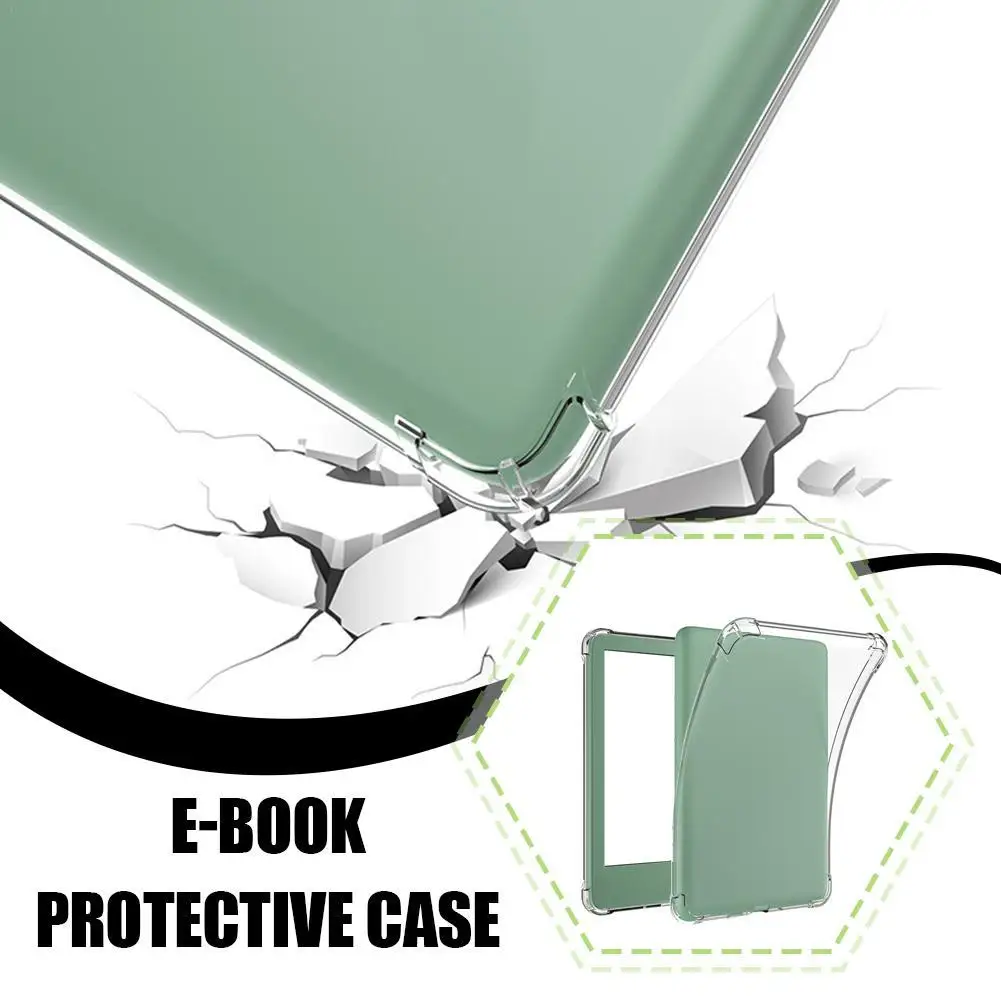 TPUโปร่งใสAnti-Fall Shell E-BookสําหรับKindle 2024 PaperWhite6 และScribeใช้งานร่วมกับKindle E-อ่าน