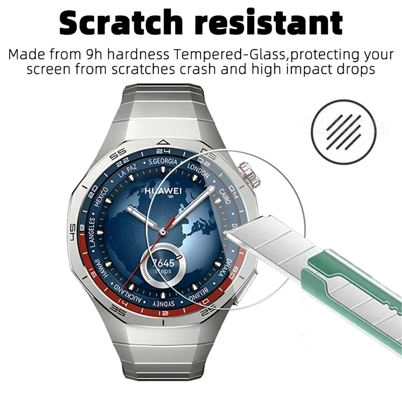 5 Stück gehärtetes Glas für Huawei Uhr GT 5 4 46mm 41mm Displays chutz folie Anti-Scratch für Huawei GT 4 GT5 Uhren Zubehör