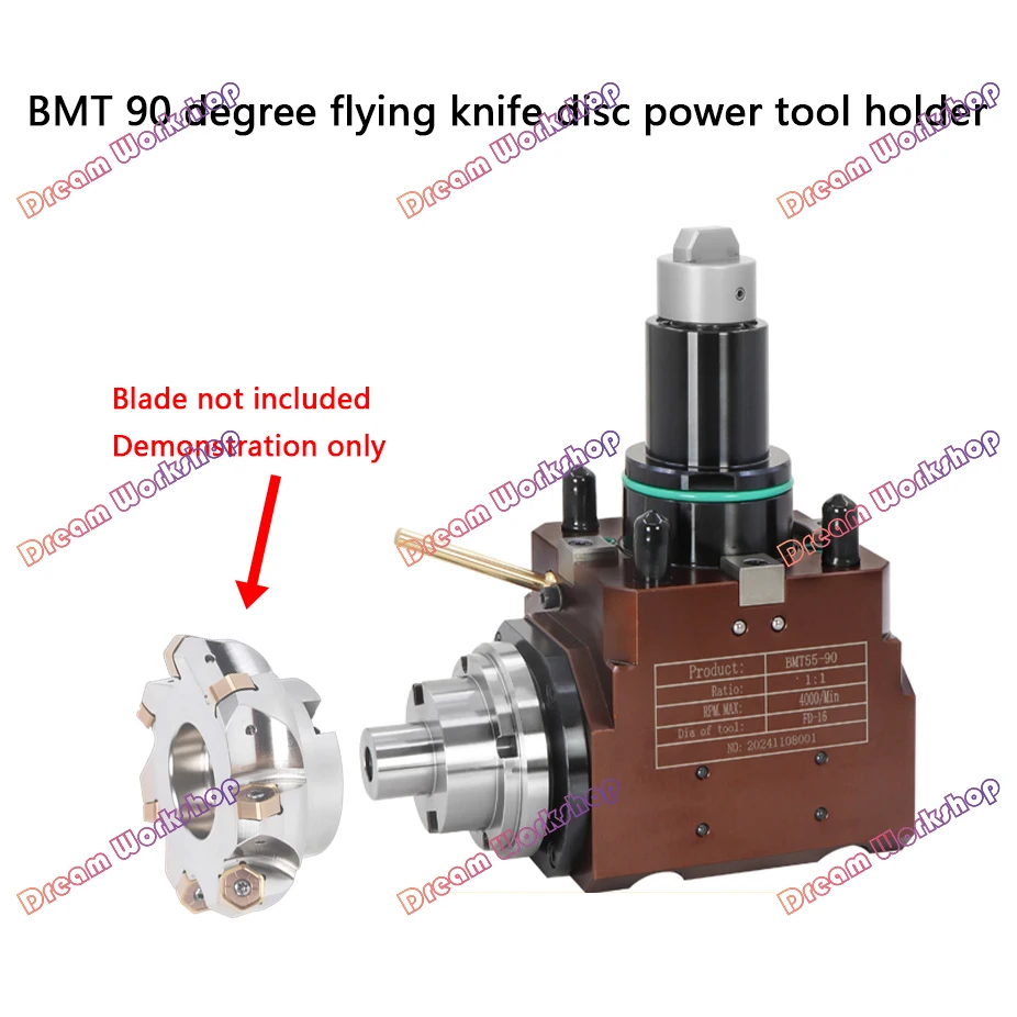 Turning milling compound lathe machine tool turret BMT milling cutter disc power tool holder 0 degree 90 degree
