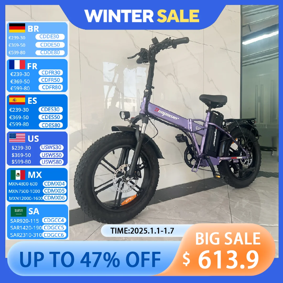 ZPW Electric bike for Adults 2000W 48V35AH 60KM/H Ebike motorcycle 20“*4.0 Off Road Tyre Mountain Foldable Electric Bicycles