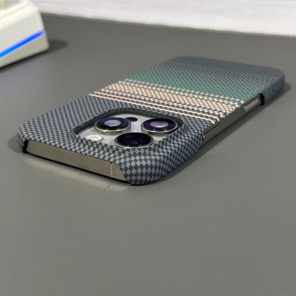 حافظة مغناطيسية بدون إطار من ألياف الكربون PC لهاتف Magsafe لهاتف iPhone 17 Air 16 15 14 13 12 Pro Max Plus غطاء شحن لاسلكي #6