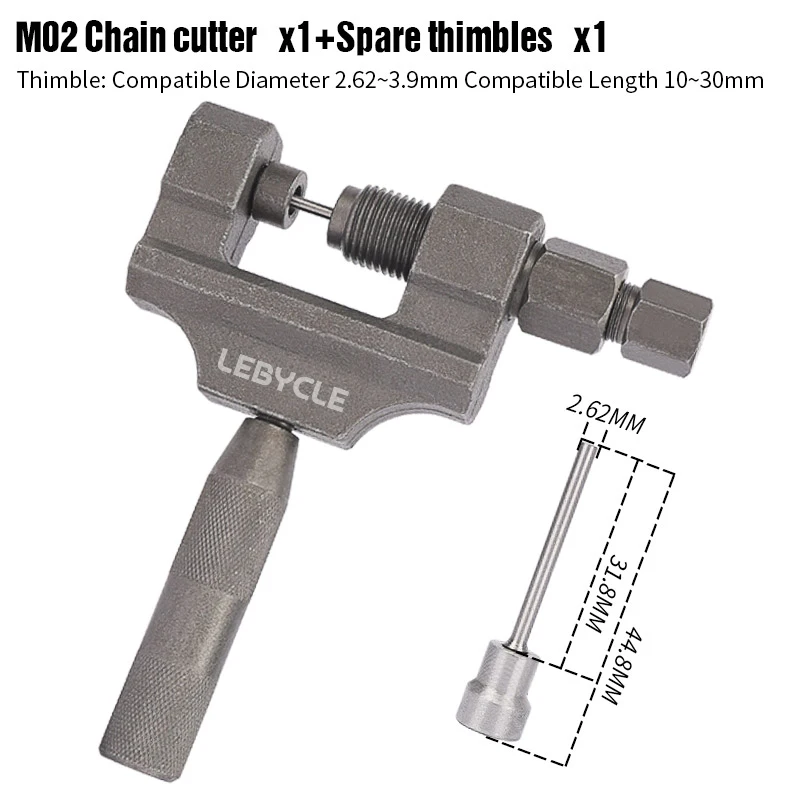 LEBYCLE Motorcycle Chain Breaker Link 420-530 Removal Splitter Tricycle Bicycle Chain Cutter Riveting Tool cycle Repair Tool view 6
