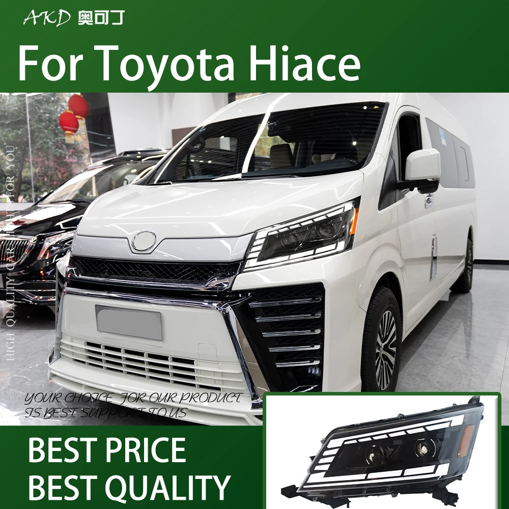 

Автомобиль для моделей Toyota Hiace 300 2019-2022, фары Drl Hella, светодиодные биксеноновые лампы, противотуманные фары, автомобильные аксессуары, фары