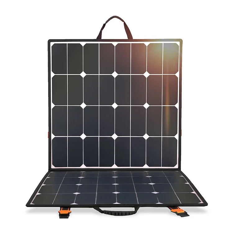 50W Portable Solar Panel for laptop cell phone  Foldable Solar Charger mini solar power system 5V USB 18V DC Output Compatible