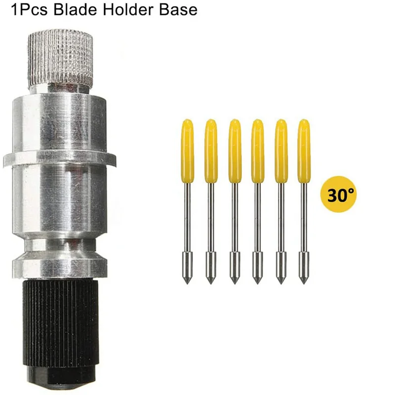 

30PCS 30 Degree Graphtec CB09U CB09 Blades Vinyl Plotter Cutter + 2PCS Blade Holder Housing