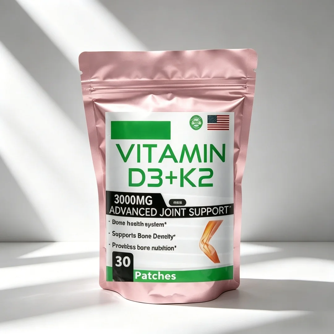 Hot sale Vitamin D3+K2 Patch - Promotes Calcium Absorption, Cardiovascular Health & Growth Development free shipping