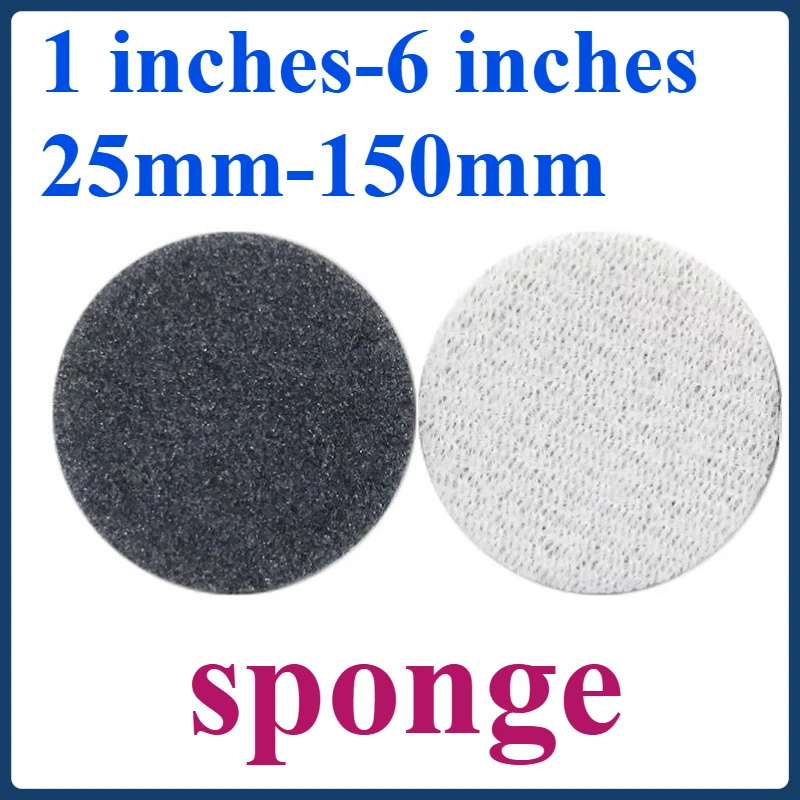

Back flocking round sandpaper sheet metal plastic ABS polishing and deprinting self-adhesive sponge sand 1 inches-6 inches
