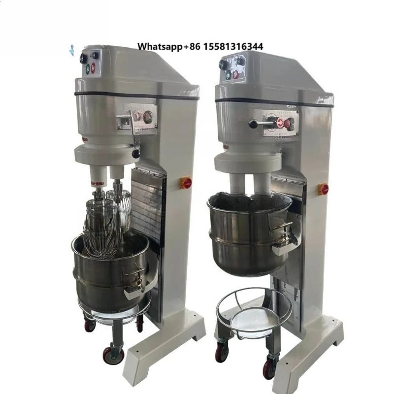 Industrial Planetary Mixer 40L 60L Double Arm Variable Speed Dough Cake Batter Mixer Machine Auto Electric Bowl New Milk Water