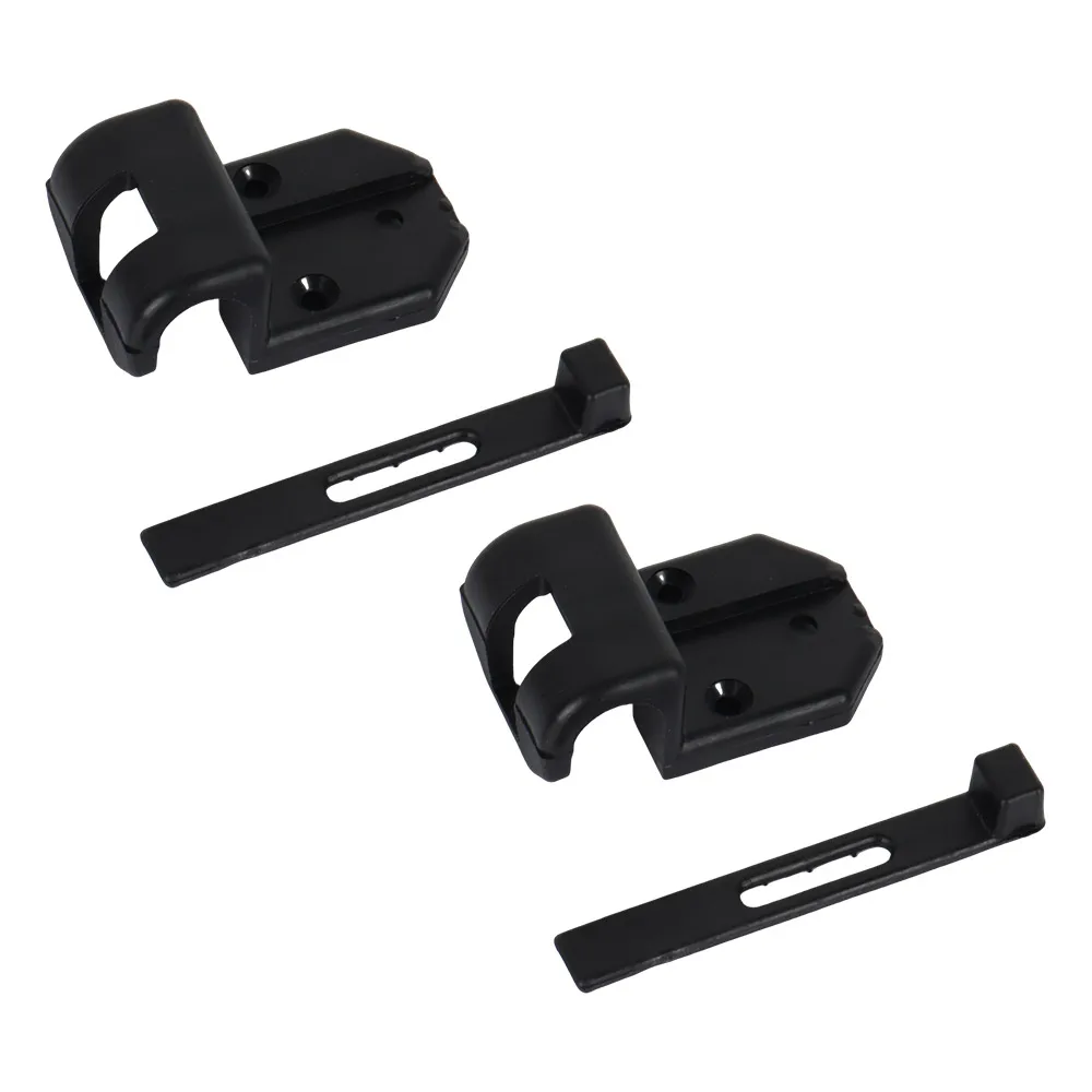 

2pc Black Sliding Table Rail Safety Hooks Caravan Travel Trailer Campervan Anti Limit Tool Table Slide Locking Accessory