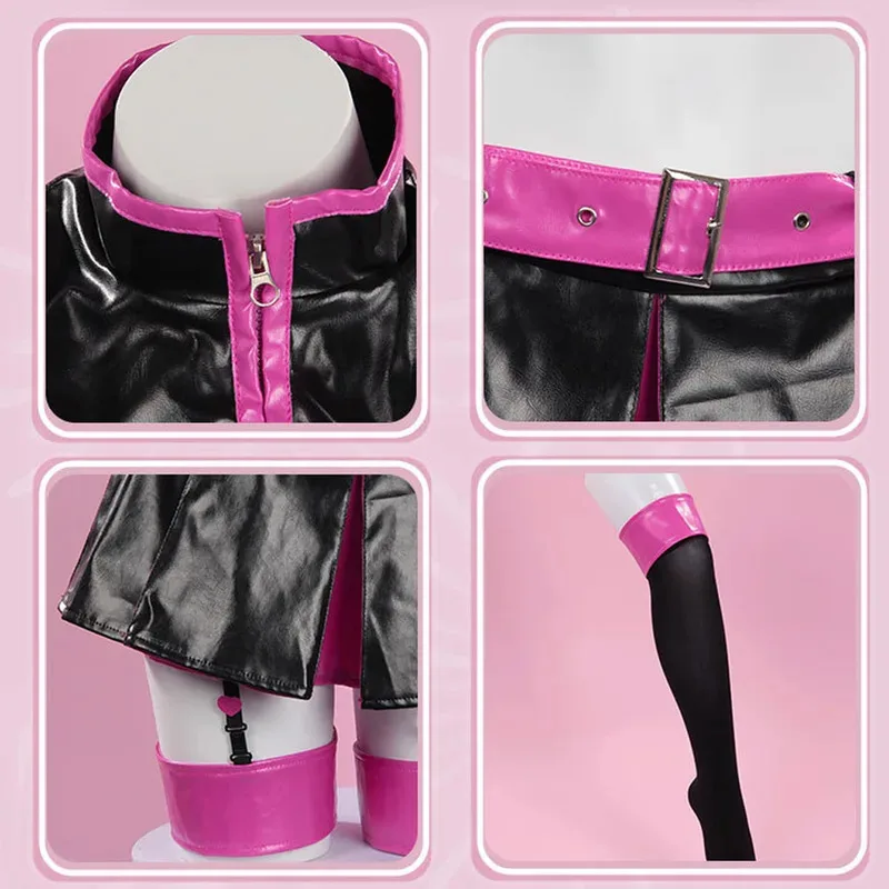 Anime 2.5 dimensional sedation lacquer sweet cool set with wings lilysa Amano liliel cosplay costume Halloween party women props